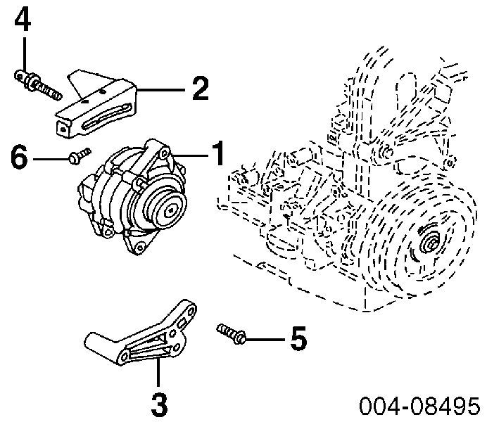 4668241 Chrysler pas napędowy mechanizmów