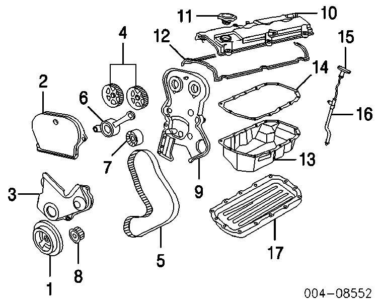 04781639AB Chrysler Uszczelka pokrywy zaworowej silnika