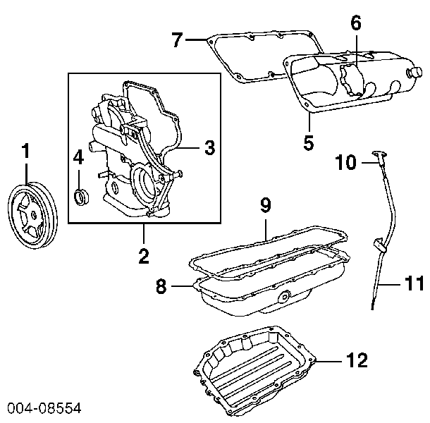 Do koszyka Miska olejowa silnika Chrysler Voyager III RG, RS