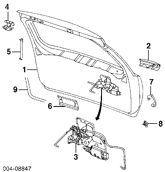 Amortyzator bagażnika Jeep Grand Cherokee