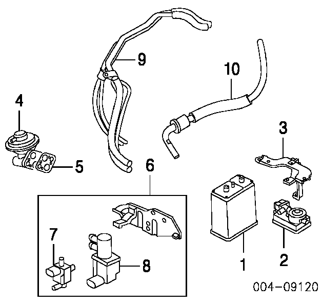 Uszczelka zaworu recyrkulacji EGR 00634200 Ajusa