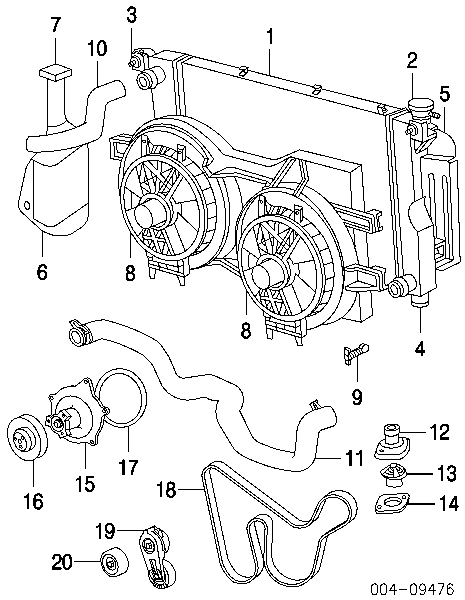 4573560AC Chrysler termostat