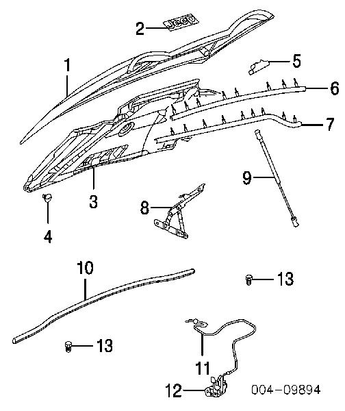 55360411AB Chrysler Amortyzator maski