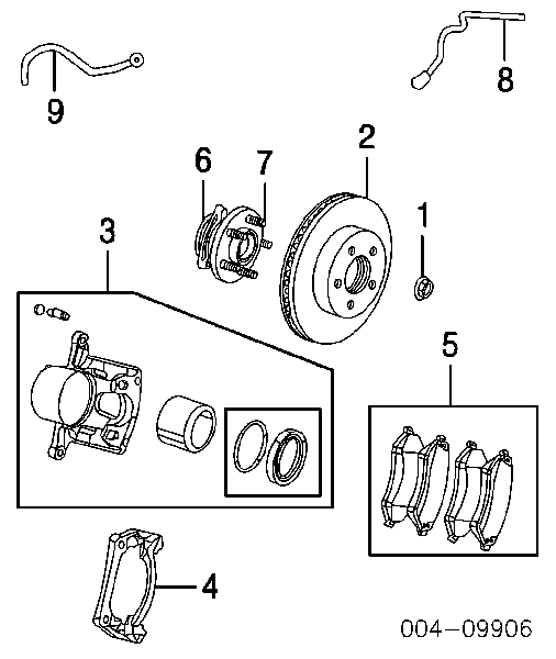 52128247AA Chrysler Tarcza hamulcowa przednia