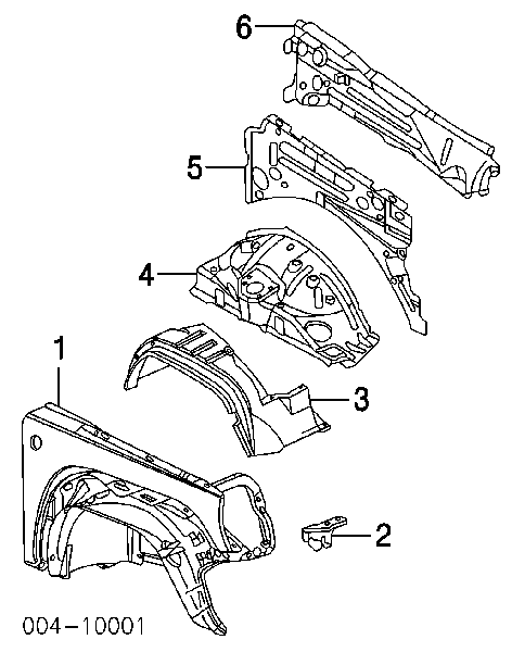 Do koszyka Błotnik przedni prawy Jeep Liberty/Cherokee  