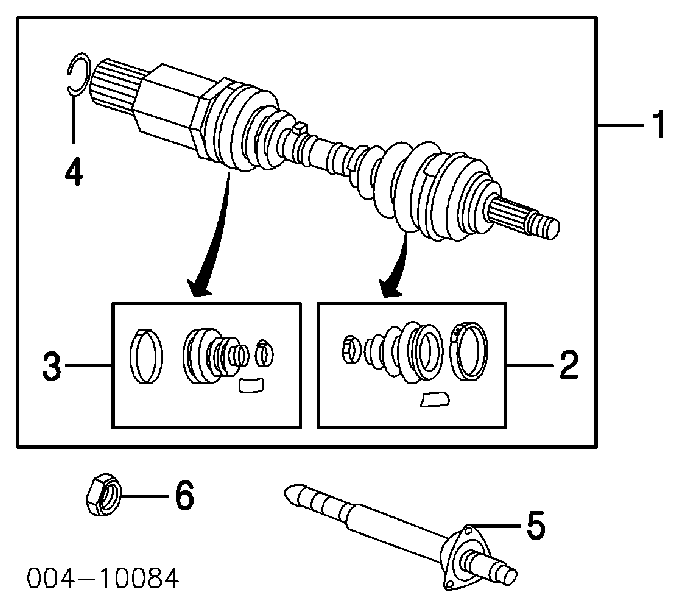 Osłona przegubu homokinetycznego półosi przedniej zewnętrzna 05018063AA Chrysler