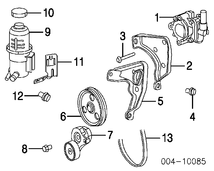 Pompa wspomagania hydraulicznego kierownicy do Chrysler PT Cruiser  