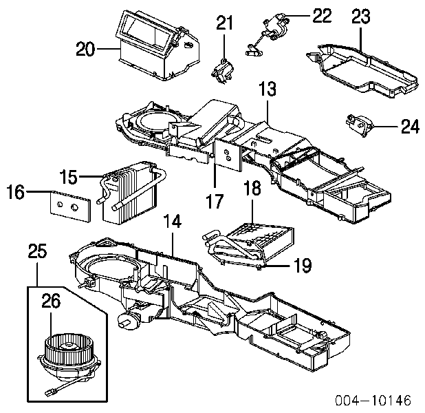 Wirnik silnika wentylatora nagrzewnicy Jeep Grand Cherokee 