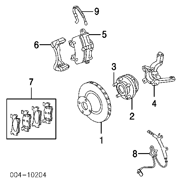 4694952AA Chrysler Czop (zwrotnica) przedni prawy