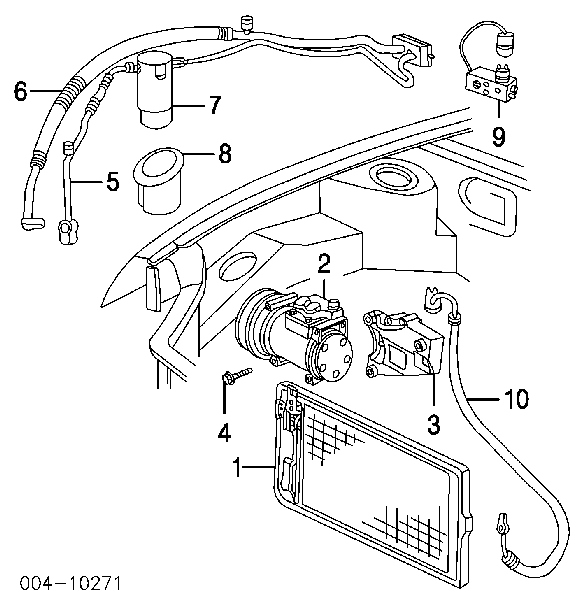 5014582AE Chrysler chłodnica klimatyzacji