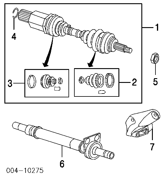 Półoś napędowa przednia prawa do Dodge Neon  