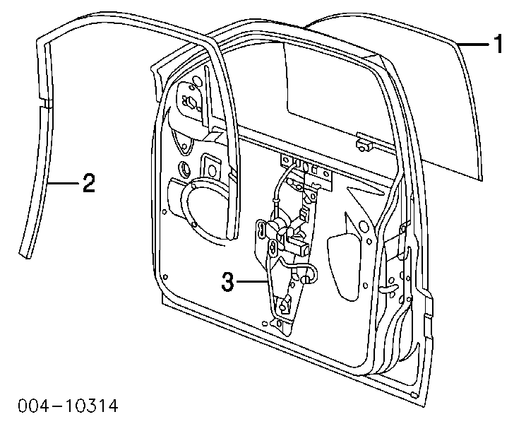 55076467AD Chrysler mechanizm podnoszenia szyby drzwi przednich lewych