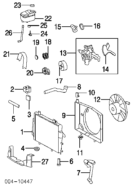 5096525AA Chrysler napinacz paska napędowego