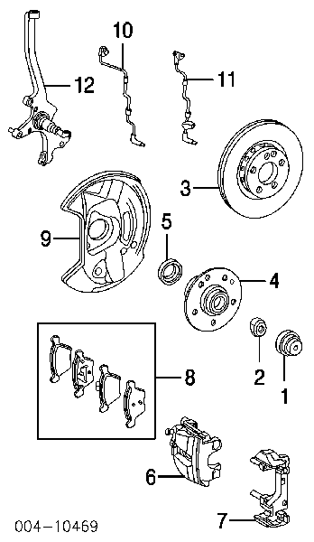 5098063AA Chrysler tarcza hamulcowa przednia