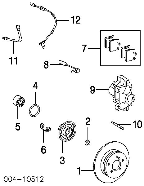 5098066AA Chrysler tarcza hamulcowa tylna