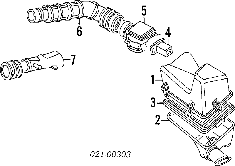 Czujnik przepływu powietrza, przepływomierz powietrza M.A.F. Alfa Romeo 164 (164)