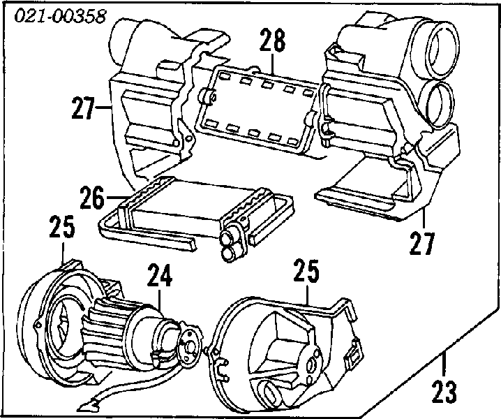 Chłodnica nagrzewnicy (ogrzewacza) D6F004TT Thermotec