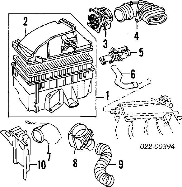 Regulator biegu jałowego Audi 90 (89, 89Q, 8A, B3)