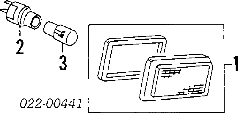 Powtarzacz kierunkowskazu na błotniku Volkswagen Jetta II sedana (19E, 1G2, 165, 167) (1983 - 1992) cena, od 8,58 USD