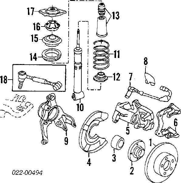 Amortyzator tylny RS556281 Raiso