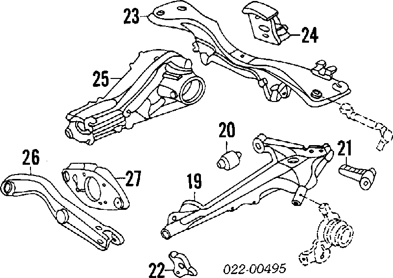 4D0511523A VAG silentblock wahacza tylnego dolnego