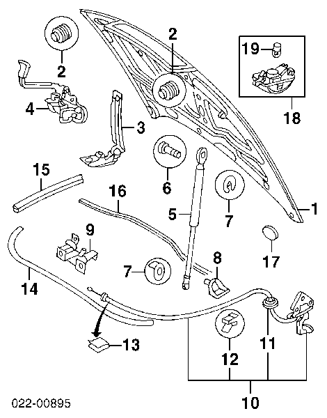 Maska silnika Audi A4 B5 (8D2)