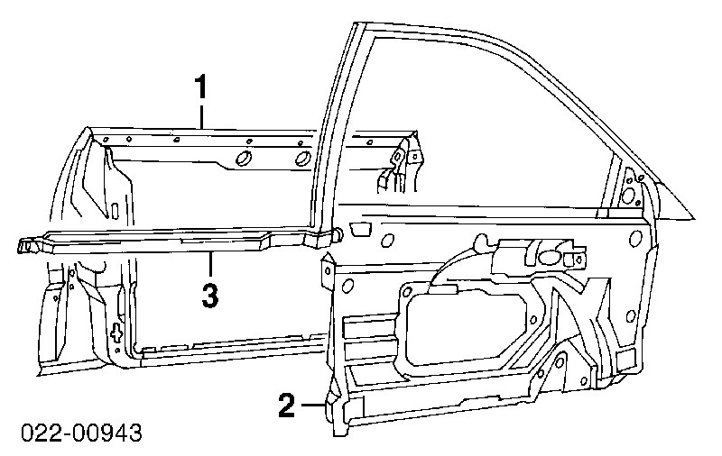 Drzwi przednie lewe Audi A4 B5 (8D2)