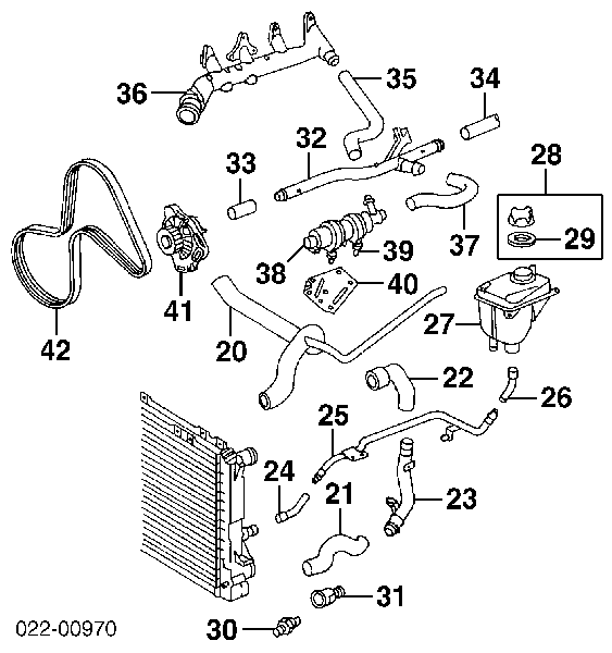 4A0121403 VAG zbiorniczek wyrównawczy układu chłodzenia