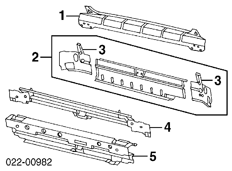 4A5813295 VAG panel bagażnika tylny