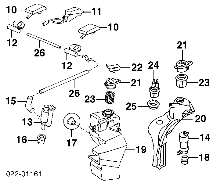 Zbiorniczek spryskiwacza szyb do Audi A4 B5 8D2