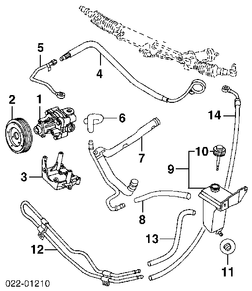 4B0145156 VAG Pompa wspomagania hydraulicznego kierownicy