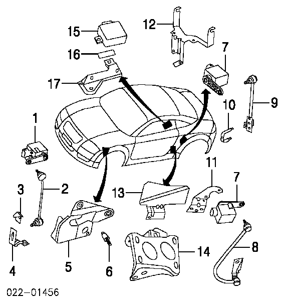 Sterownik oświetleniem adaptacyjnym Audi A4 B5 (8D2)