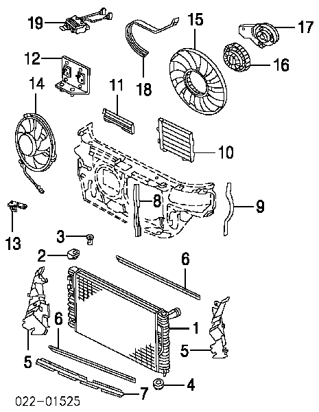 8D0959501B VAG regulator obrotów wentylatora (sterownik)