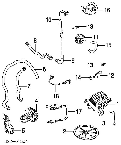 058133785B VAG króciec wentylacji kadłuba (separatora oleju)