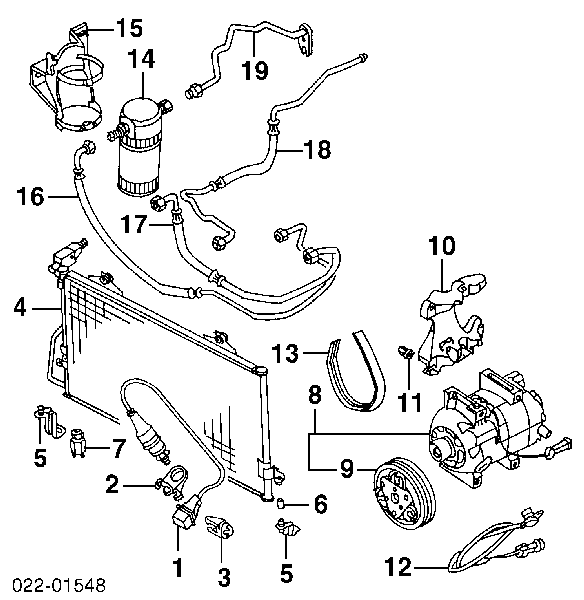 Sprężarka klimatyzacji Audi A6 (4B, C5)