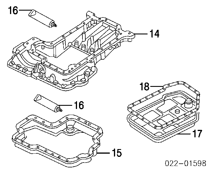 01L321371 VAG uszczelka miski automatycznej/mechanicznej skrzyni biegów