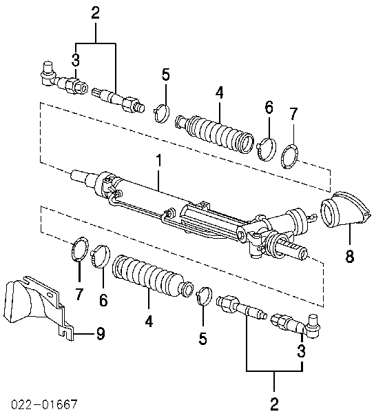 Osłona mechanizmu kierowniczego (maglownicy) lewa Audi A4 B6 (8E2)