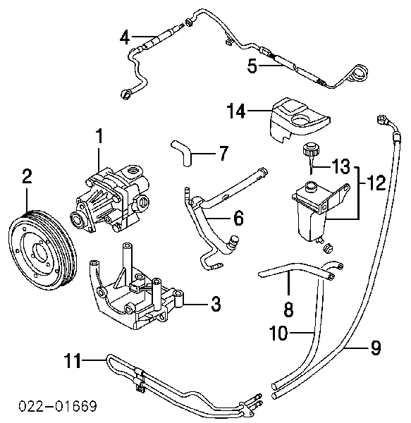 8E0145155F VAG pompa wspomagania hydraulicznego kierownicy