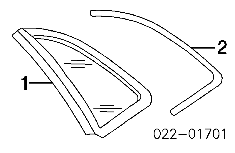 8E5845299FNVB VAG szyba karoseryjna (przedział bagażowy lewa)