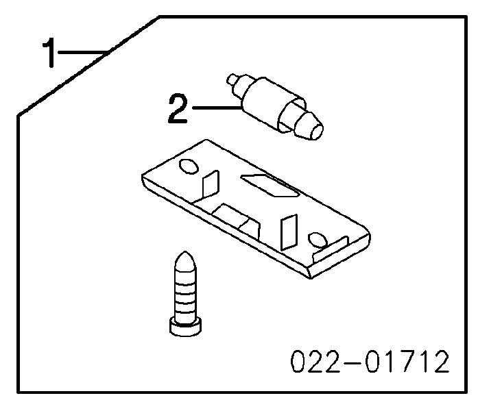 Lampa oświetlenia tylnej tablicy rejestracyjnej Audi A4 B6 (8E2)