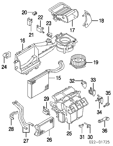 Parownik klimatyzacji Audi A4 B7 (8EC)