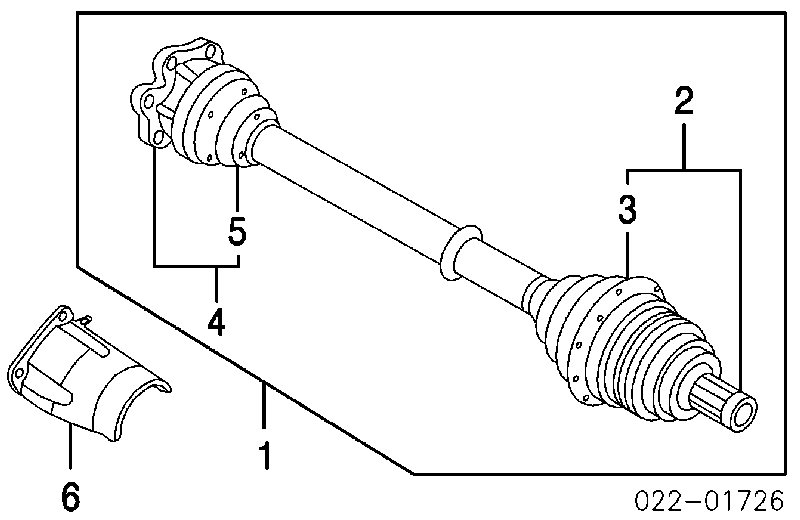 TDS0009 Magneti Marelli półoś napędowa przednia