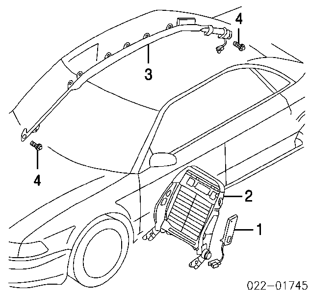 Poduszka powietrzna (AIRBAG) kurtyna boczna lewa Audi A4 B6 (8E2)