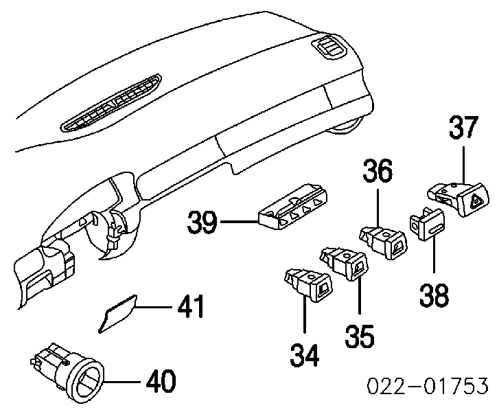 Przycisk włączania światła awaryjnego Audi A4 B6 (8E2)