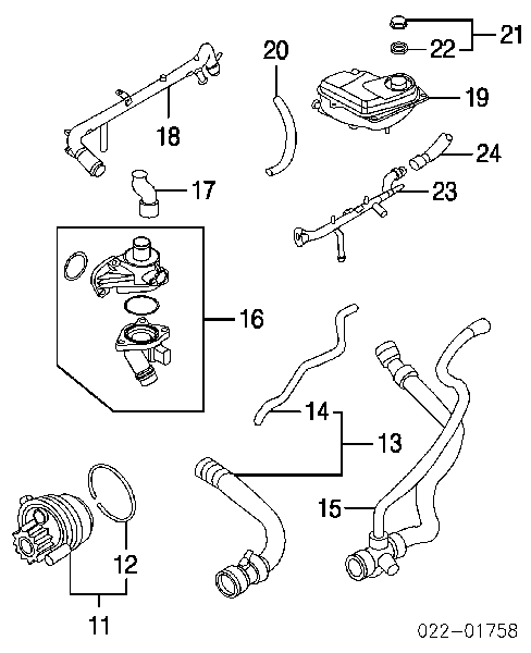 70511004 HB Autoelektrik obudowa termostatu