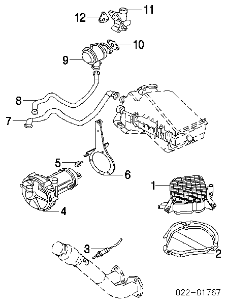 Sonda lambda czujnik tlenu po katalizatorze Porsche Cayenne (955)