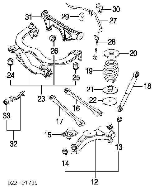 Sprężyna tylna Audi TT (8N3)