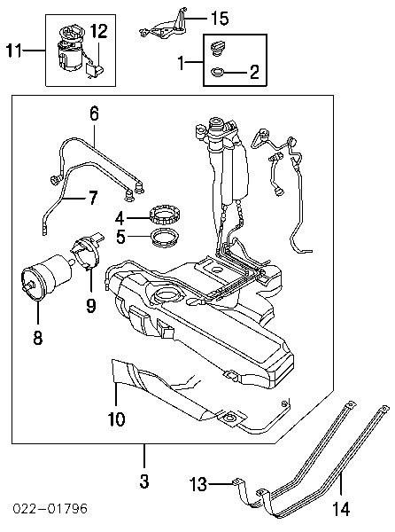 1J0919087D VAG moduł pompy paliwowej z czujnikiem poziomu paliwa