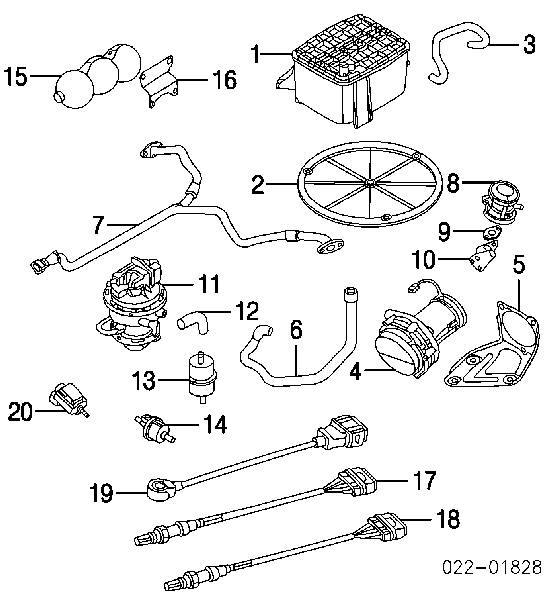 Zawór odpowietrzający zbiornika paliwa 0280142308 Bosch