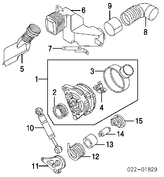 Amortyzator napinacza paska napędowego 1712DX Stabilus